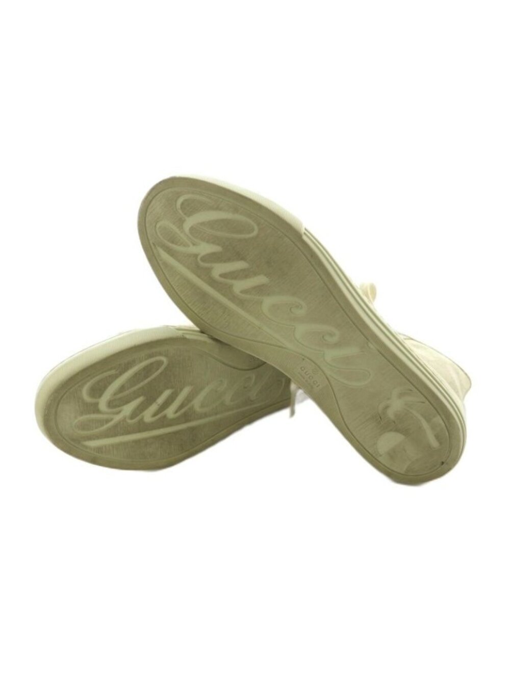 Gucci High Cut Sneakers Shoes GG Pattern Canvas 7 26.0 cm Light Beige - Picture 6 of 8